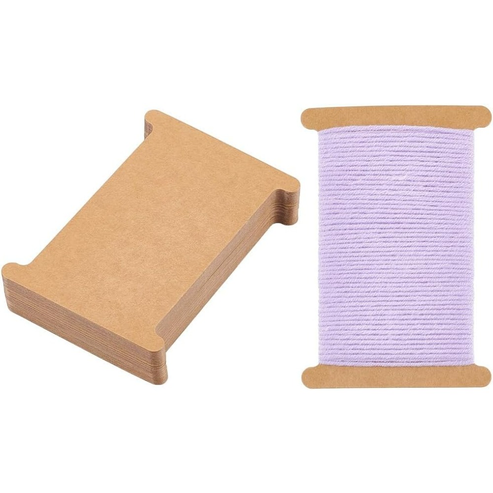 Organza Ribbon Spool - 50pcs ริบบิ้นจัดเก็บกระดาษแข็งริบบิ้น Spools เย็บปักถักร้อยไหมขัดฟัน Bibbon สําหรับผู้ถือด้ายที่ว่างเปล่าเส้นด้าย