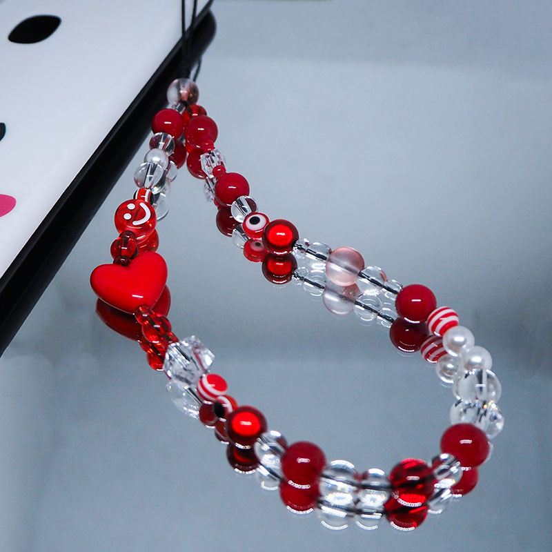 สายคล้องโทรศัพท์มือถือ Y2k ใสส - Pearl Trim Chain บทวิจารณ์และราคา