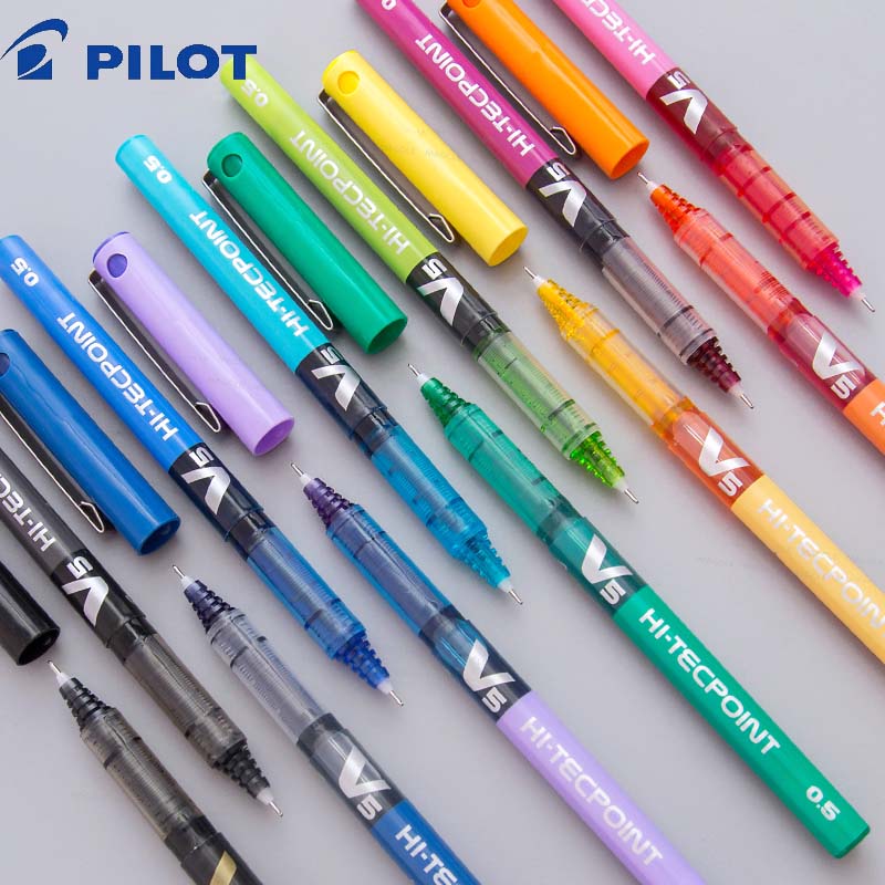 ปากกาเจลหลากสีญี่ปุ่น HI-TECPO - Pilot Pen V5 บทวิจารณ์และราคา