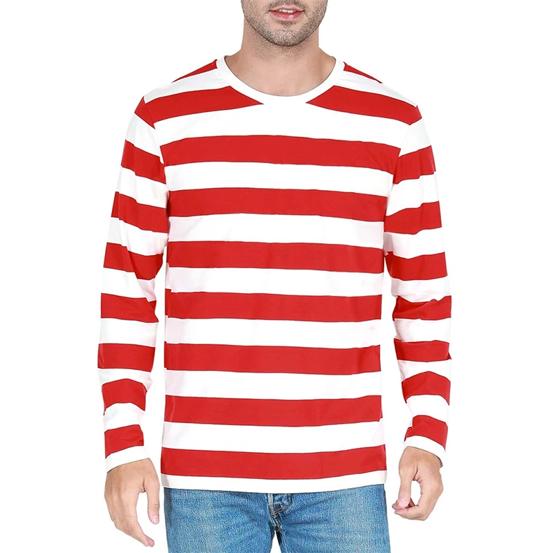 เสื้อยืดแขนยาวผู้ชาย ลายทางตัด - Embellish Knit บทวิจารณ์และราคา