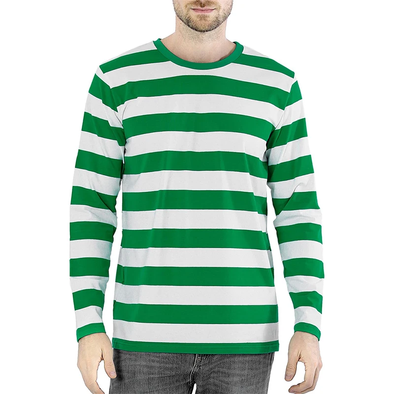 เสื้อยืดแขนยาวผู้ชาย ลายทางตัด - Embellish Knit บทวิจารณ์และราคา