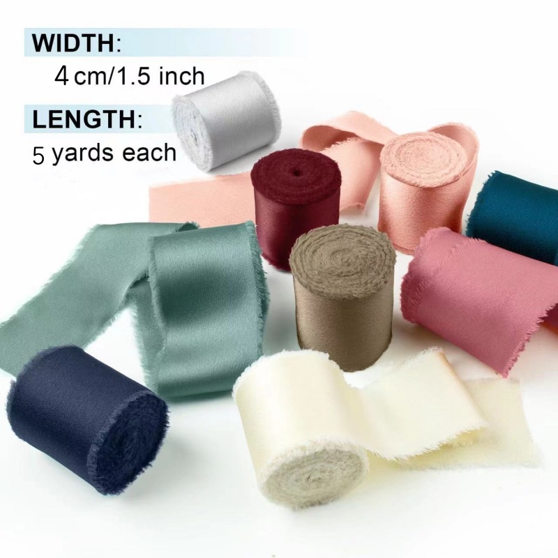 ริบบิ้นผ้าไหมซาติน 3 ม้วน พร้อ - Organza Ribbon Spool บทวิจารณ์และราคา