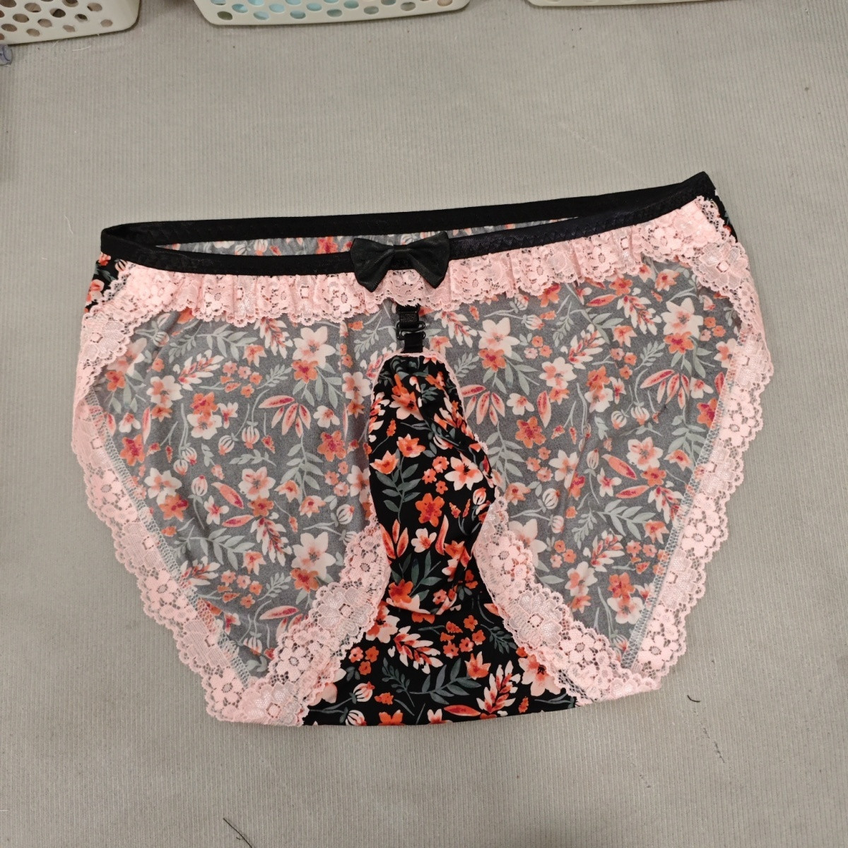 กางเกงในชายแฮนด์เมดลายดอกไม้ เ - Elastic Lace Trim บทวิจารณ์และราคา