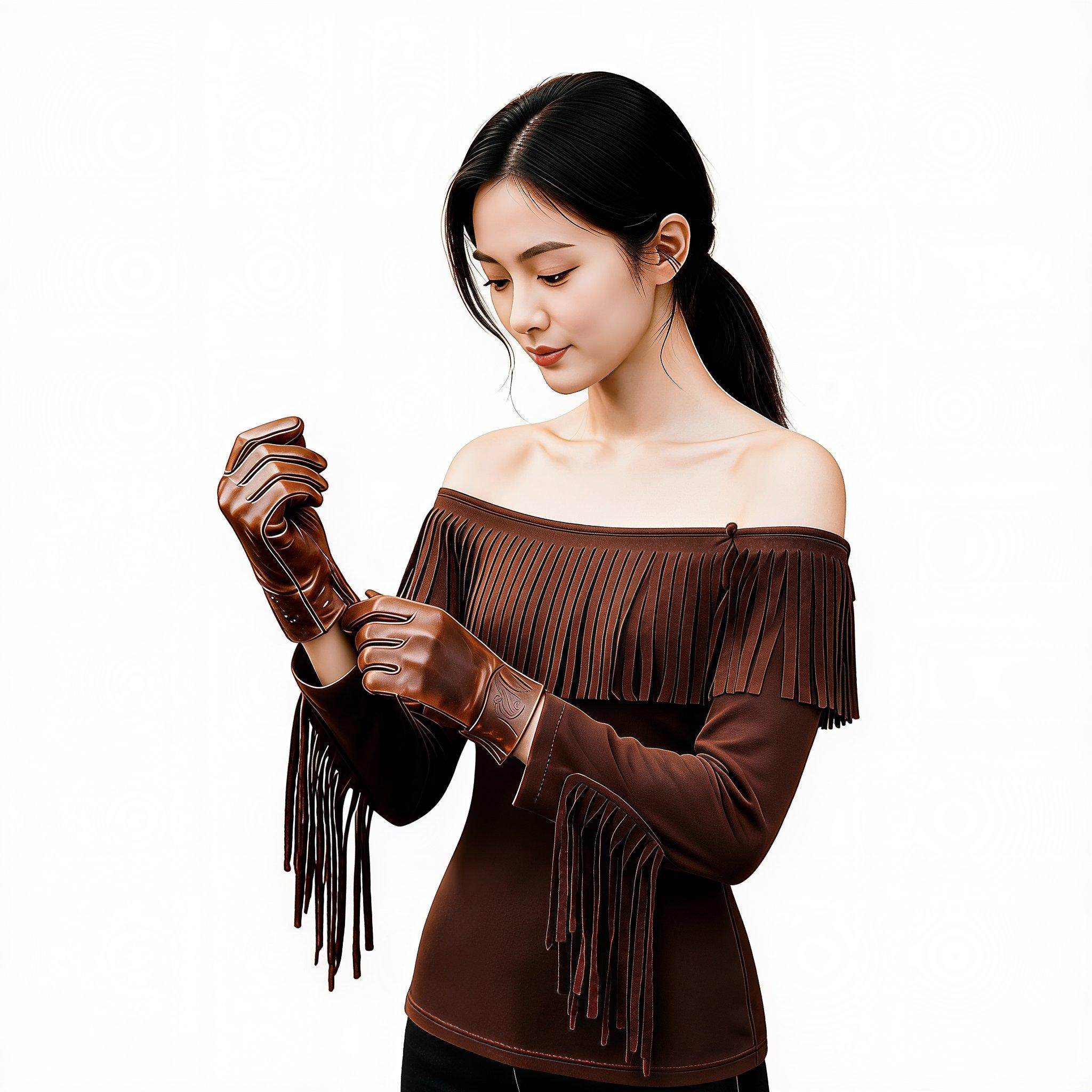 ชุดเดรสสไตล์คาวเกิร์ลสำหรับผู้ - Tassel Fringe Trim บทวิจารณ์และราคา